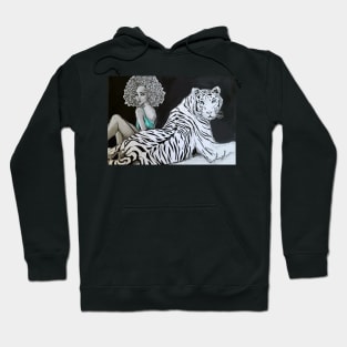 Beautiful and Strong Tiger Lady Hoodie